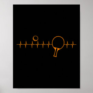Poster Presente engraçado de Ping Pong para homens e mulh