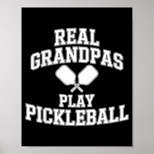 Poster Presente engraçado esporte pickleball aposentado d
