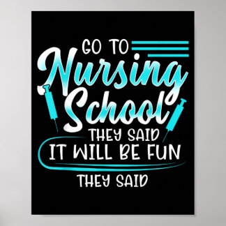 Poster Presente engraçado para estudante de enfermagem da