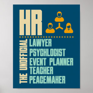 Poster Presente Engraçado Para Pessoa HR   Gestor de RH I