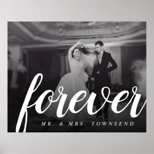 Poster Presente Eterno Sr. e Sra. Foto de Casamento