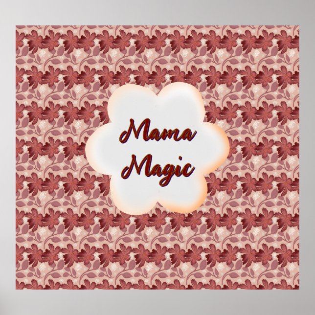 Poster Presente floral personalizado e feito sob medida p (Frente)