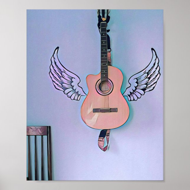Poster Presente guitarrista latino (Frente)