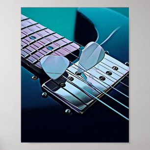 Poster presente guitarrista legal