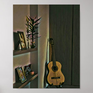Poster presente guitarrista legal
