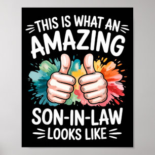 Poster Presente incrível genro pai engraçado marido