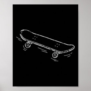 Poster Presente Legal Skateboard Skater Aflito Skateboard