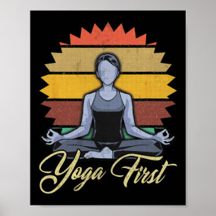 Poster Presente Meditação Zen Primeiro Yoga 