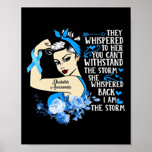 Poster Presente Mês De Consciência Da Diabetes Para Um Po