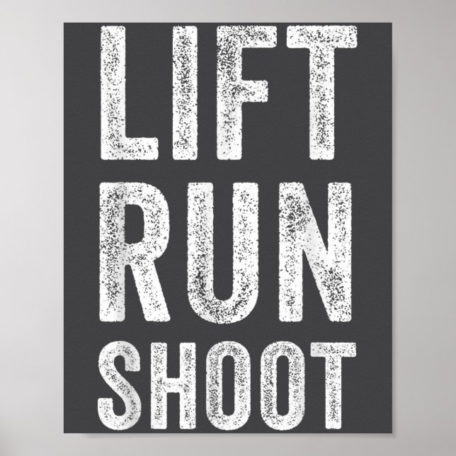 Poster Presente Motivacional de Fitness - Levantar Corrid (Frente)