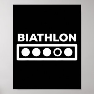 Poster Presente na Faixa de Tiros de Biatlo - Banheira De