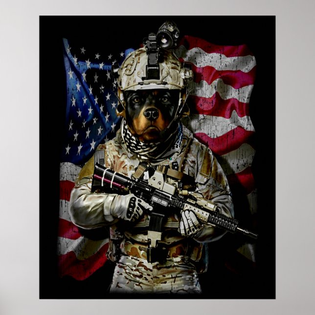 Poster Presente no cão | Bebê (Frente)