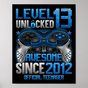 Poster Presente Oficial de Adolescente Nível 13 Desbloque