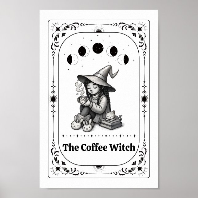 Poster Presente para Amante de Café Capricricho Zodíaco B (Frente)