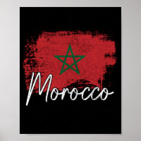 Presente para amante do futebol de Marrocos Bandei