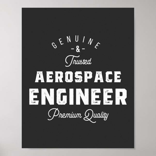 Poster Presente para Engenheiro Aeroespacial (Frente)