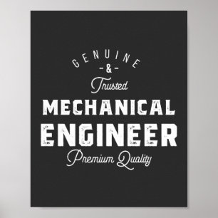 Poster Presente para Engenheiro mecânico