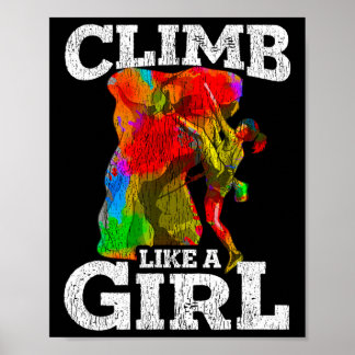 Poster Presente para Escalador de Parede de Escalada em R