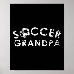 Poster Presente para Fã de Futebol Avô Legal Jogador de E