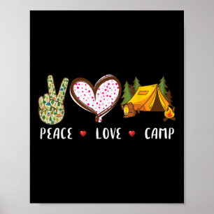 Poster Presente Para Homens Mulheres Crianças Acampando C