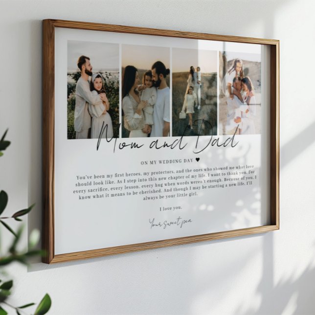 Poster Presente para mamãe e Pai no meu dia de casamento  (Criador carregado)