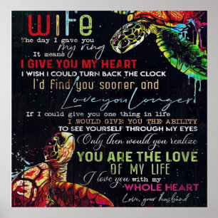 Poster Presente Para Minha Esposa Carta Para A Sua Espo