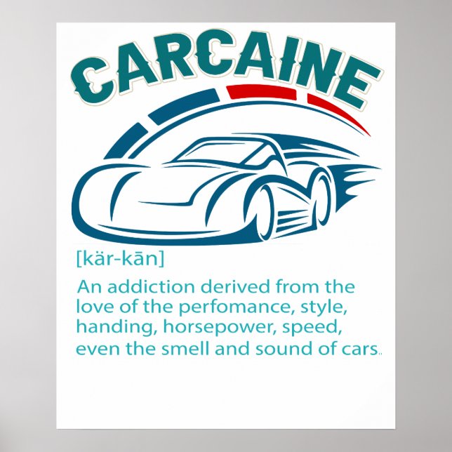 Poster Presente para o Cara do Funny Car - Definição de C (Frente)