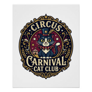 Pôster Presente para o Pai do Gato do Carnaval do Circo -
