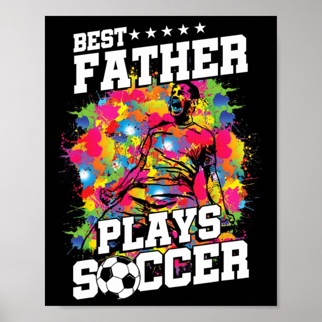 Poster Presente para Pai Fã de Futebol  (Frente)
