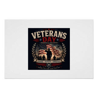 Pôster Presente para Veterano Militar - Apreciação de Vet