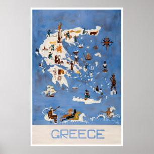 Poster Presente Para Viajante Grego Arte Antiga Grécia Vi