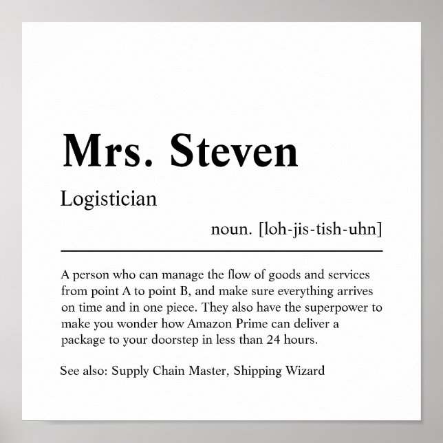 Poster Presente Personalizado do Chiropractor (Frente)