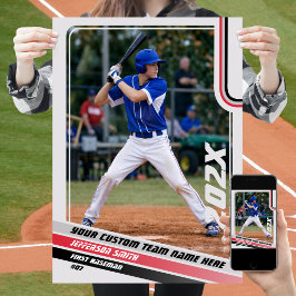 Poster Presente Personalizado para Jogador de Beisebol em
