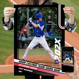 Poster Presente Personalizado para Jogador de Beisebol em