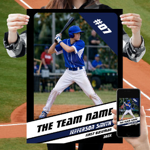 Poster Presente Personalizado para Jogador de Beisebol Pr