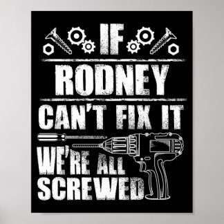 Poster Presente Rodney Nome Corrigir Piada Aniversário Pe