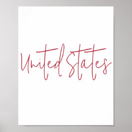 Poster Presente Souvenir dos Estados Unidos da América