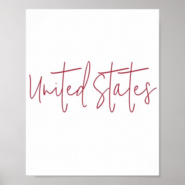 Poster Presente Souvenir dos Estados Unidos da América (Frente)