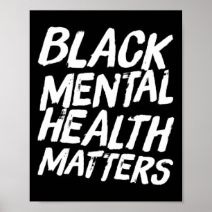 Poster Presente Terapêutica Preto para Problemas de Saúde