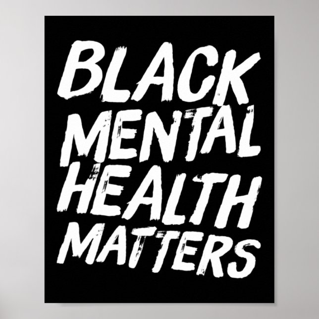 Poster Presente Terapêutica Preto para Problemas de Saúde (Frente)