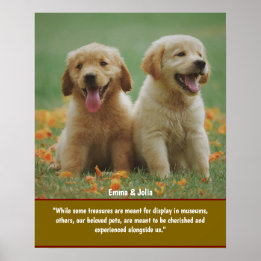 Poster Presente Único para Amantes de Cachorros, Impressõ