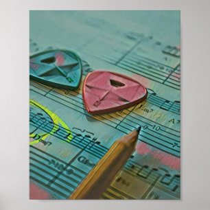 Poster Presente venenoso para guitarrista