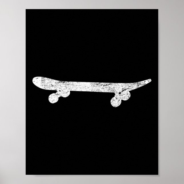 Poster Presente Vintage Skateboard Skateboarding Skateboa (Frente)