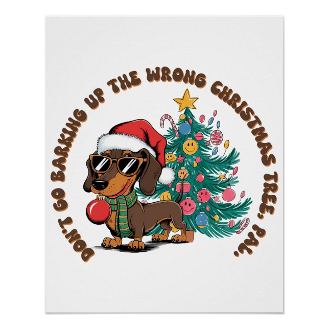 Pôster Presente Xmas Não Vá Barrar (Frente)