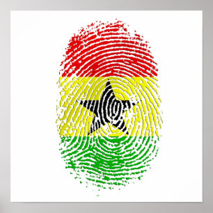 Poster Presentes 100% do orgulho do ADN de Ghanian Ghana