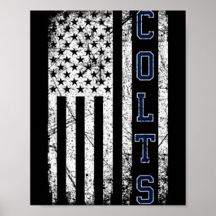Poster Presentes Colts Nome Vintage Retro Homens Mulheres