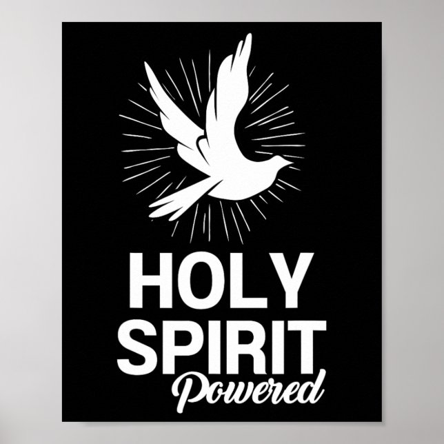 Poster Presentes Cristãos De Espírito Dove Poderosos Para (Frente)