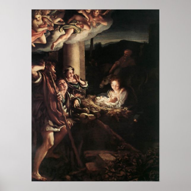 Poster Presentes da cena da natividade para o Natal (Frente)