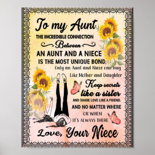 Poster Presentes da tia Carta À Minha Tia Amor Da sobri