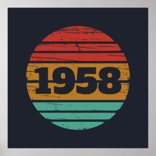 Poster Presentes de 65 anos personalizados